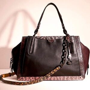Final Price🎉Coach Dreamer 36 Colorblock Snakeskin